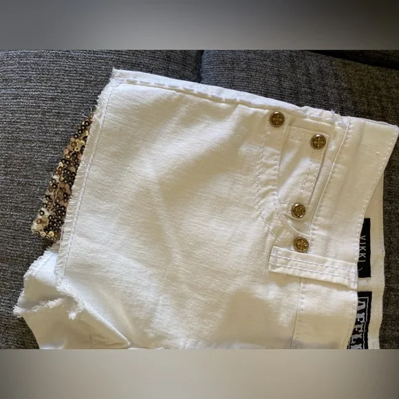 Affliction Denim White Short - Picture 2 of 6